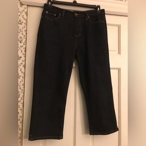 Lauren Jeans Co- Ralph Lauren (LRL)- classic mid-calf; waist 35 inches; EUC